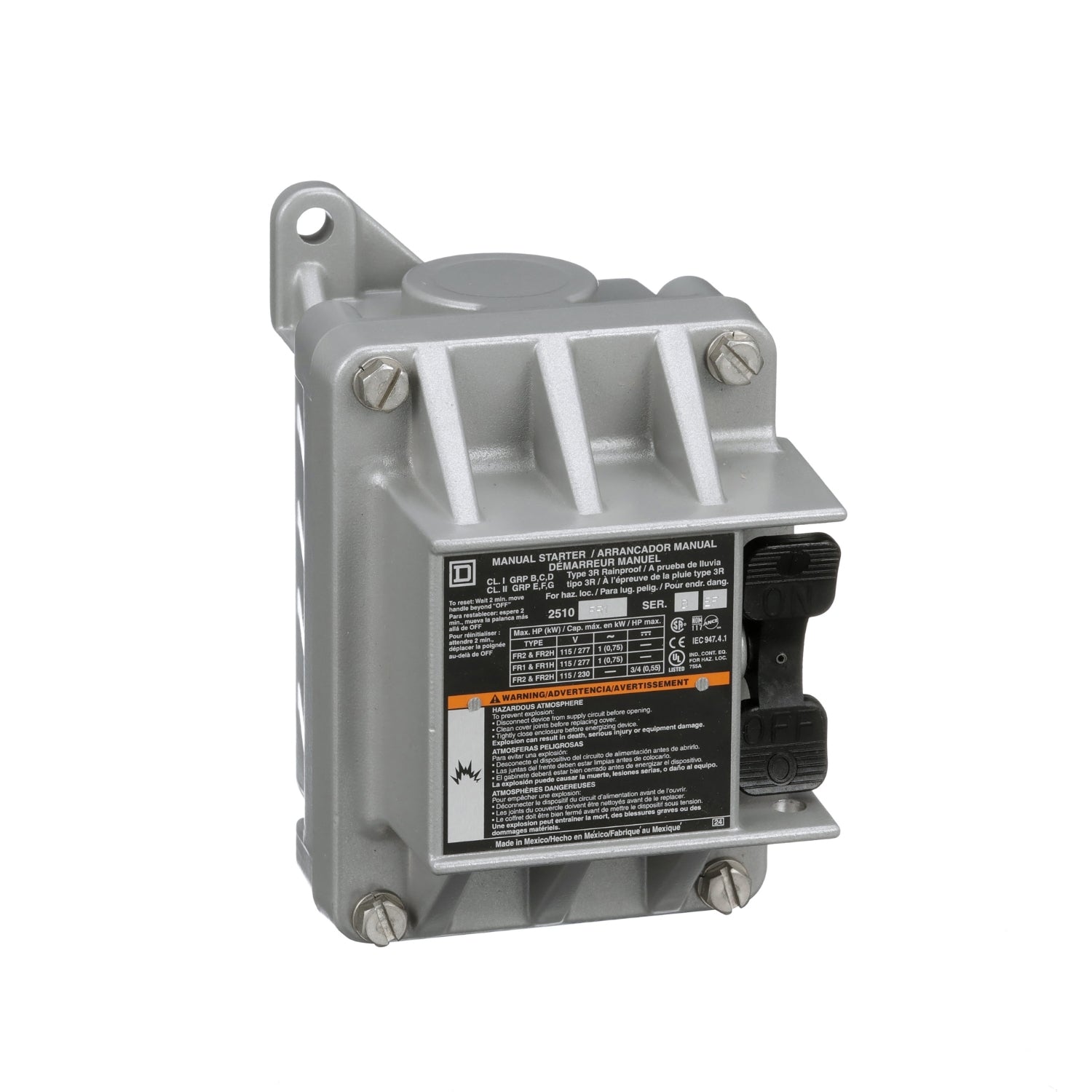 2510FR1 - Square D - 16 Amp Electric Motor Starter