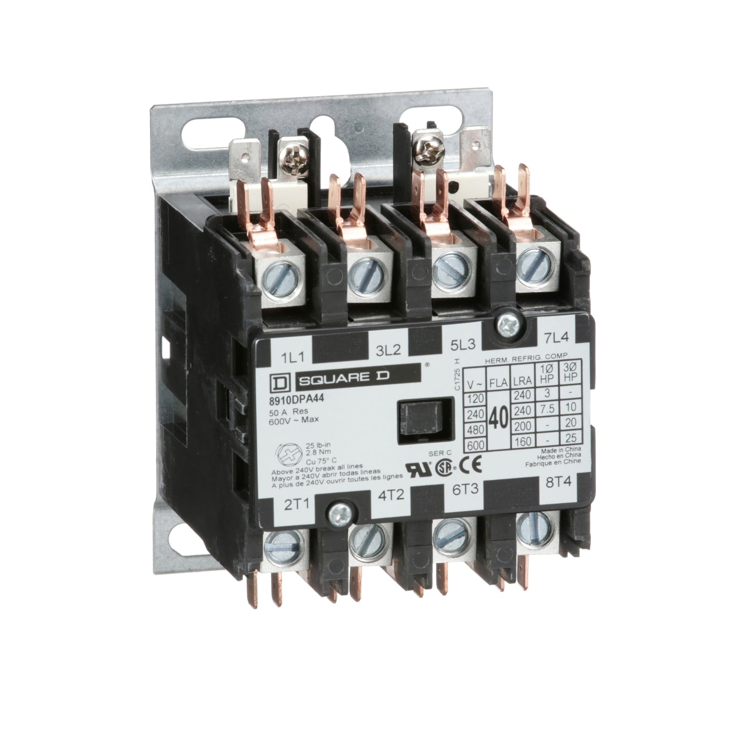 8910DPA44V04 - Square D - 40 Amp Magnetic Contactor