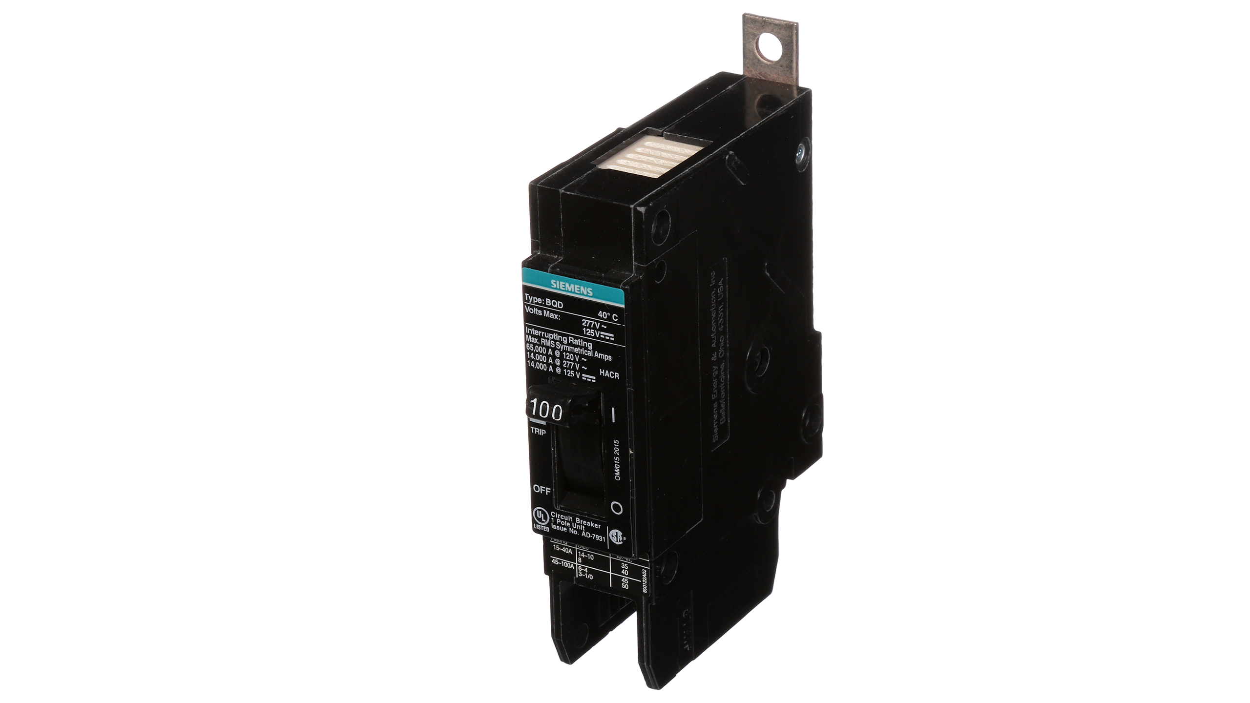 BQD1100 - Siemens - 100 Amp Molded Case Circuit Breaker