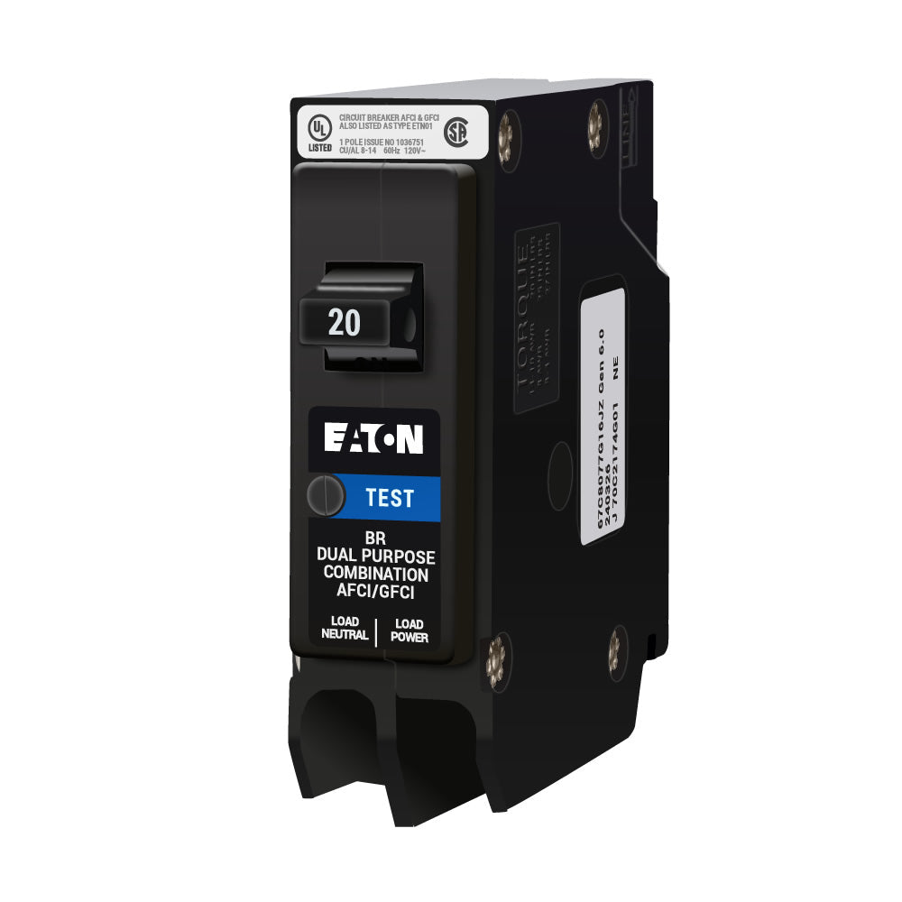 BRP120DF - Eaton - 20 Amp Dual Function Circuit Breaker