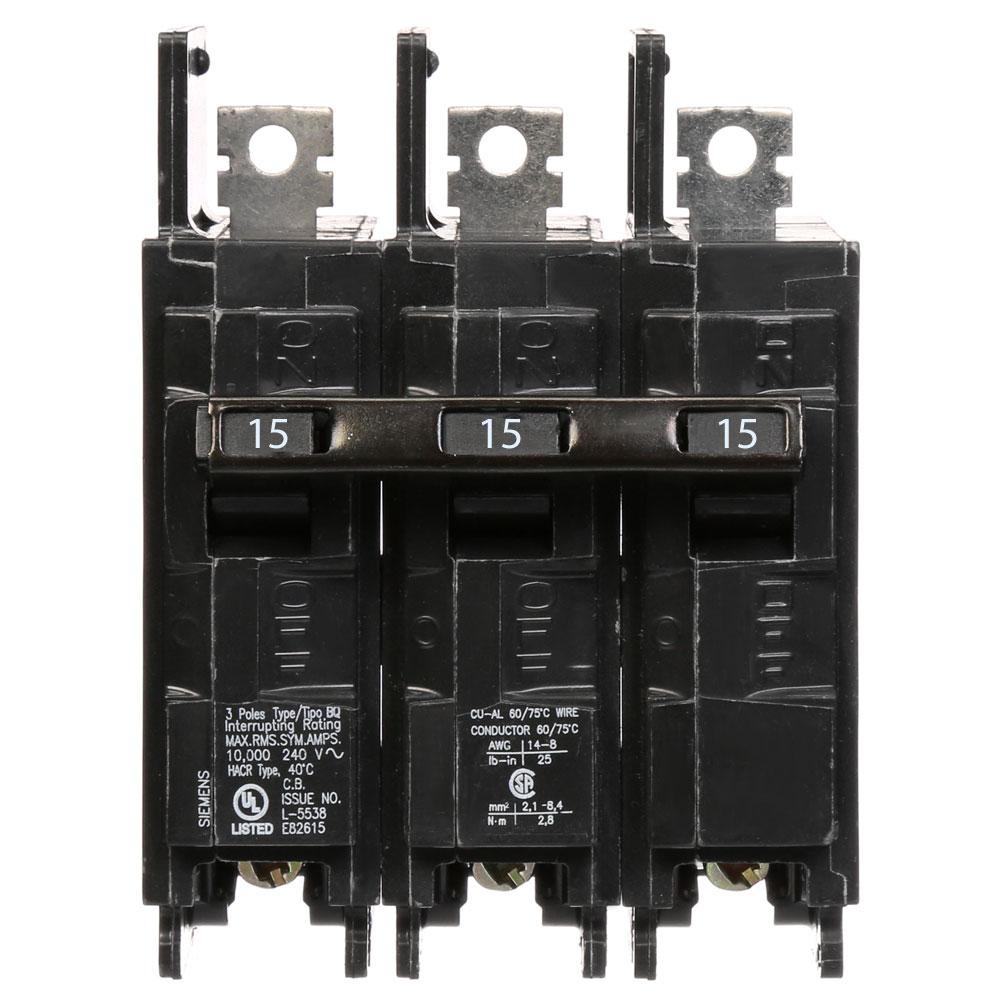 BQ3B015 - Siemens - 15 Amp Circuit Breaker