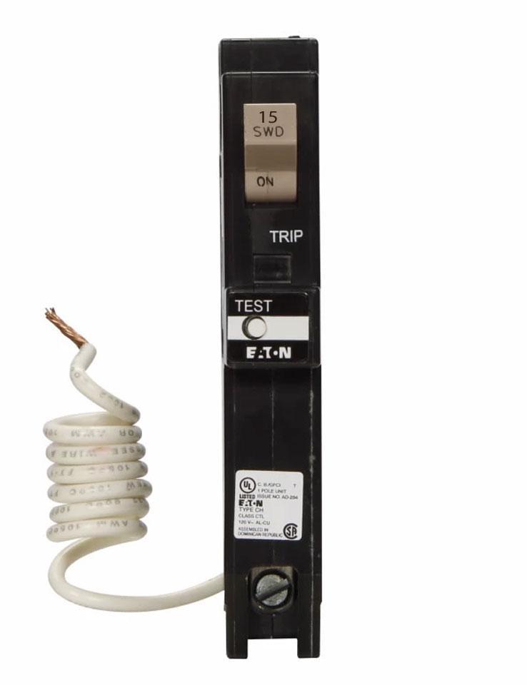 CHFGFT115-Eaton Cutler-Hammer 15 Amp 1 Pole 120 Volt Plug-In GFCI