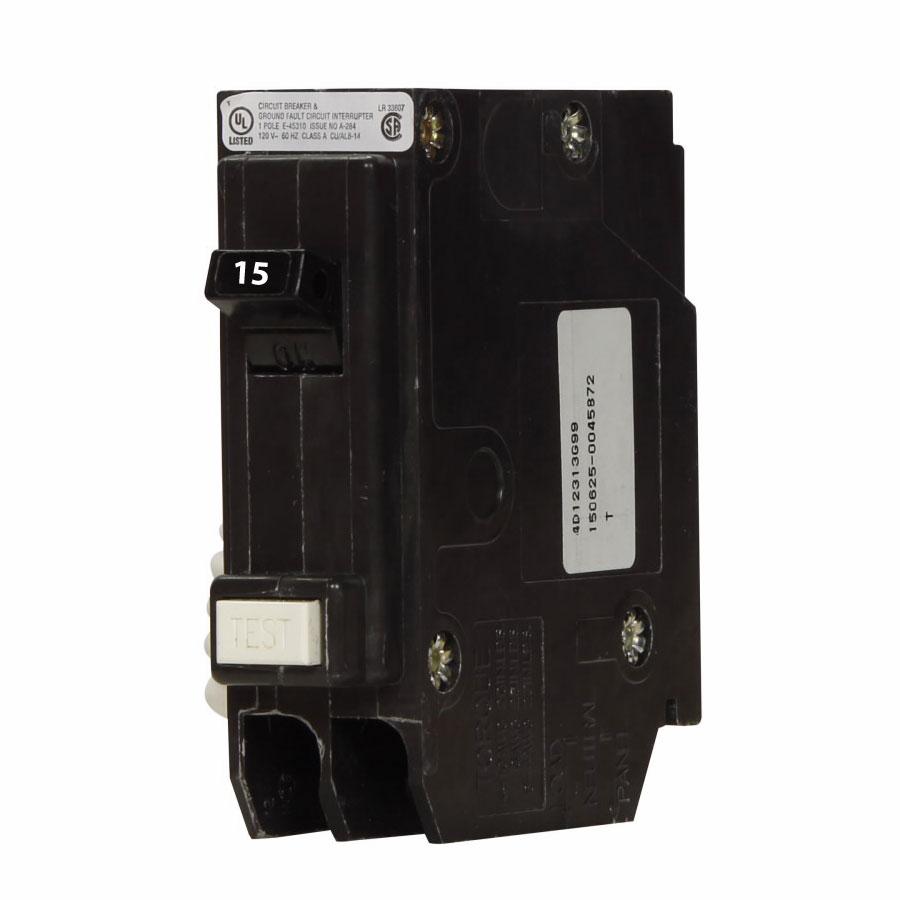 BRN115GF - Eaton - 15 Amp GFCI Circuit Breaker
