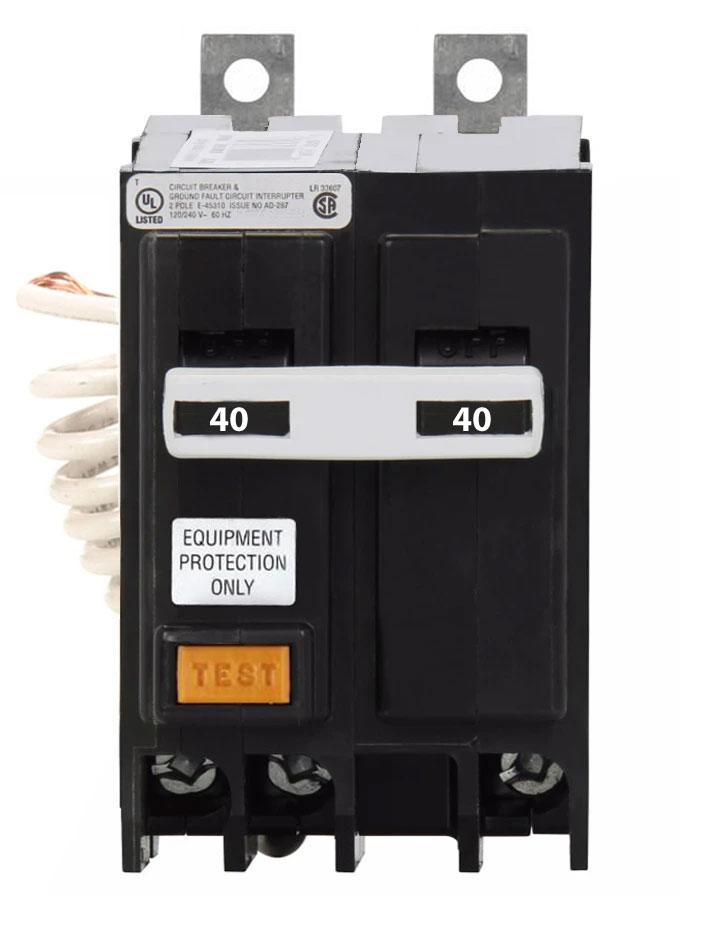 QBGFEP2040 - Eaton - 40 Amp GFEP Circuit Breaker