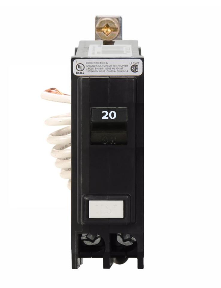 QB1020GF - Eaton - 20 Amp Ground Fault Circuit Breaker