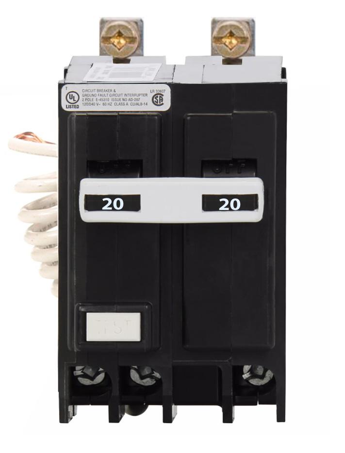 QBGFT2020 - Eaton - 20 Amp GFCI Circuit Breaker
