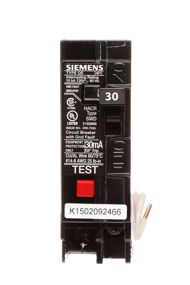 QE130 - Siemens - 30 Amp GFEP Circuit Breaker