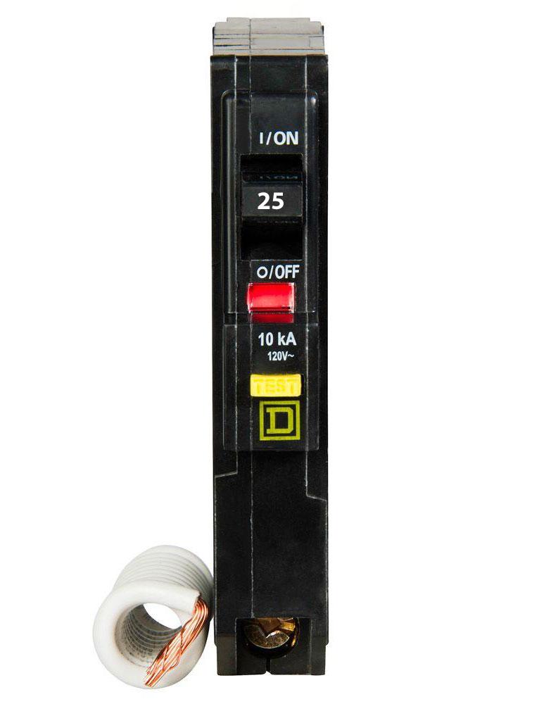 QO125GFI - Square D - 25 Amp GFCI Circuit Breaker