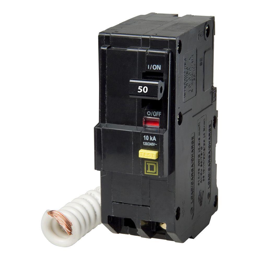 QO250GFI - Square D - 50 Amp GFCI Circuit Breaker
