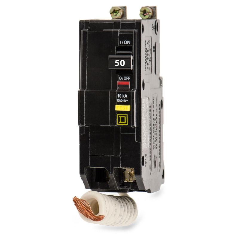 QOB250GFI - Square D - 50 Amp GFCI Circuit Breaker