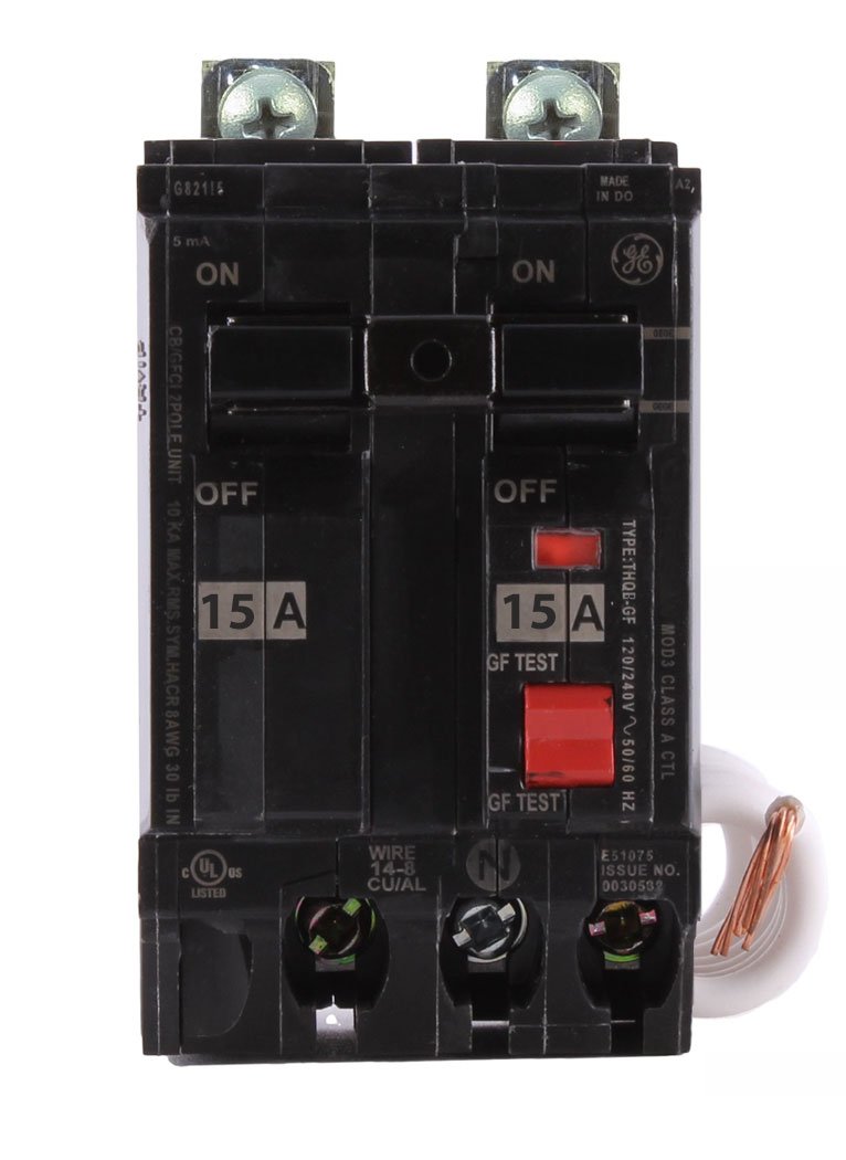 THQB2115GFT - GE - 15 Amp GFCI Circuit Breaker
