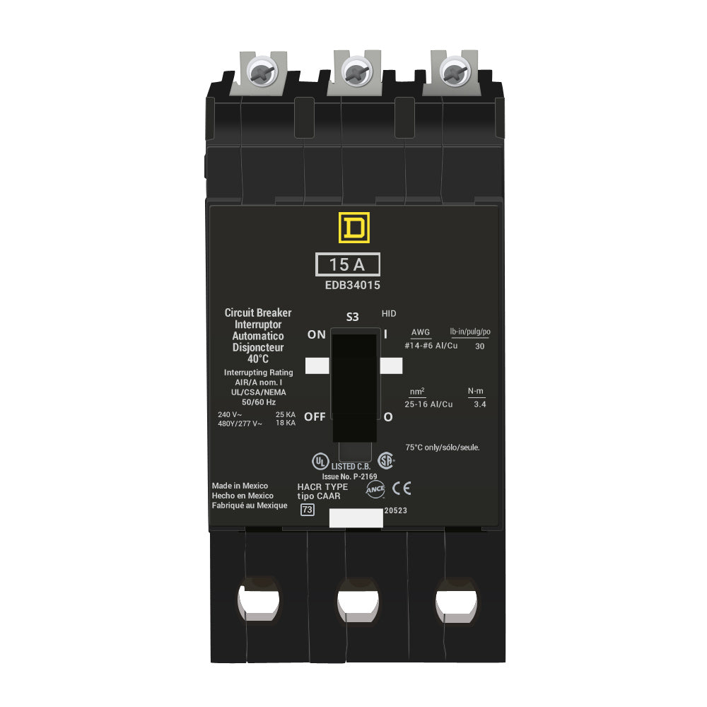 EDB34015 - Square D - Molded Case Circuit Breaker