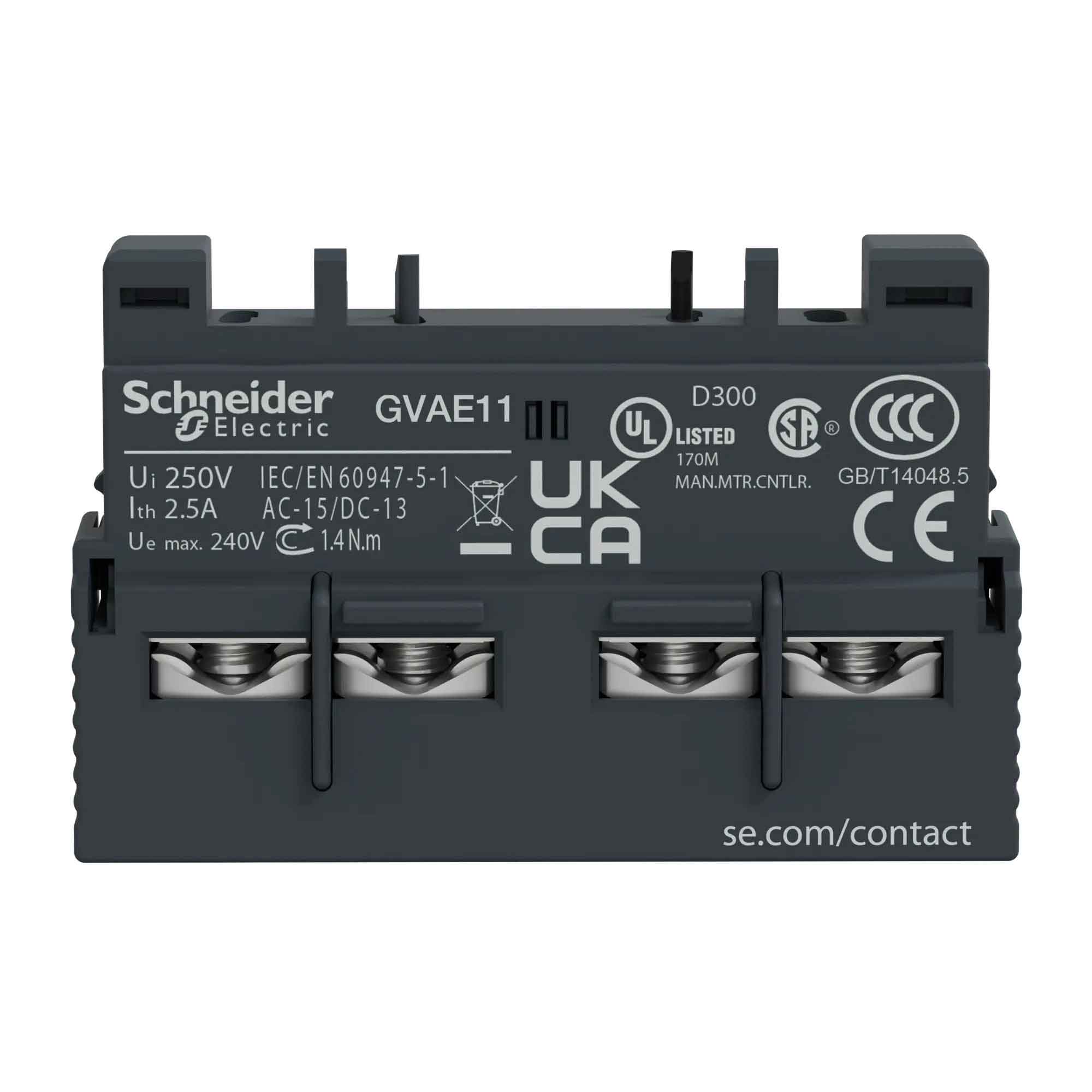 GVAE11 - Square D - Contactor And Motor Starter Auxiliary