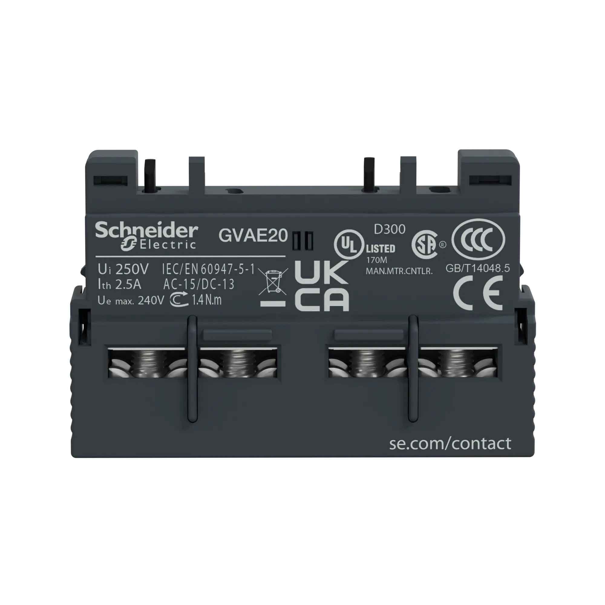 GVAE20 - Square D - Contactor And Motor Starter Auxiliary