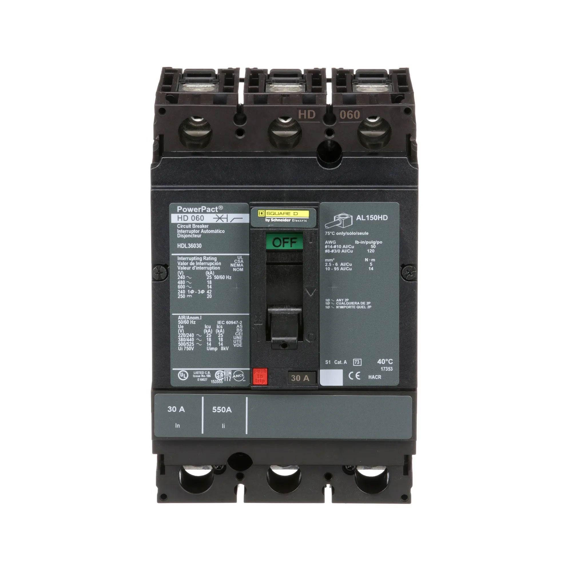 HDL36030 - Square D - Molded Case Circuit Breaker