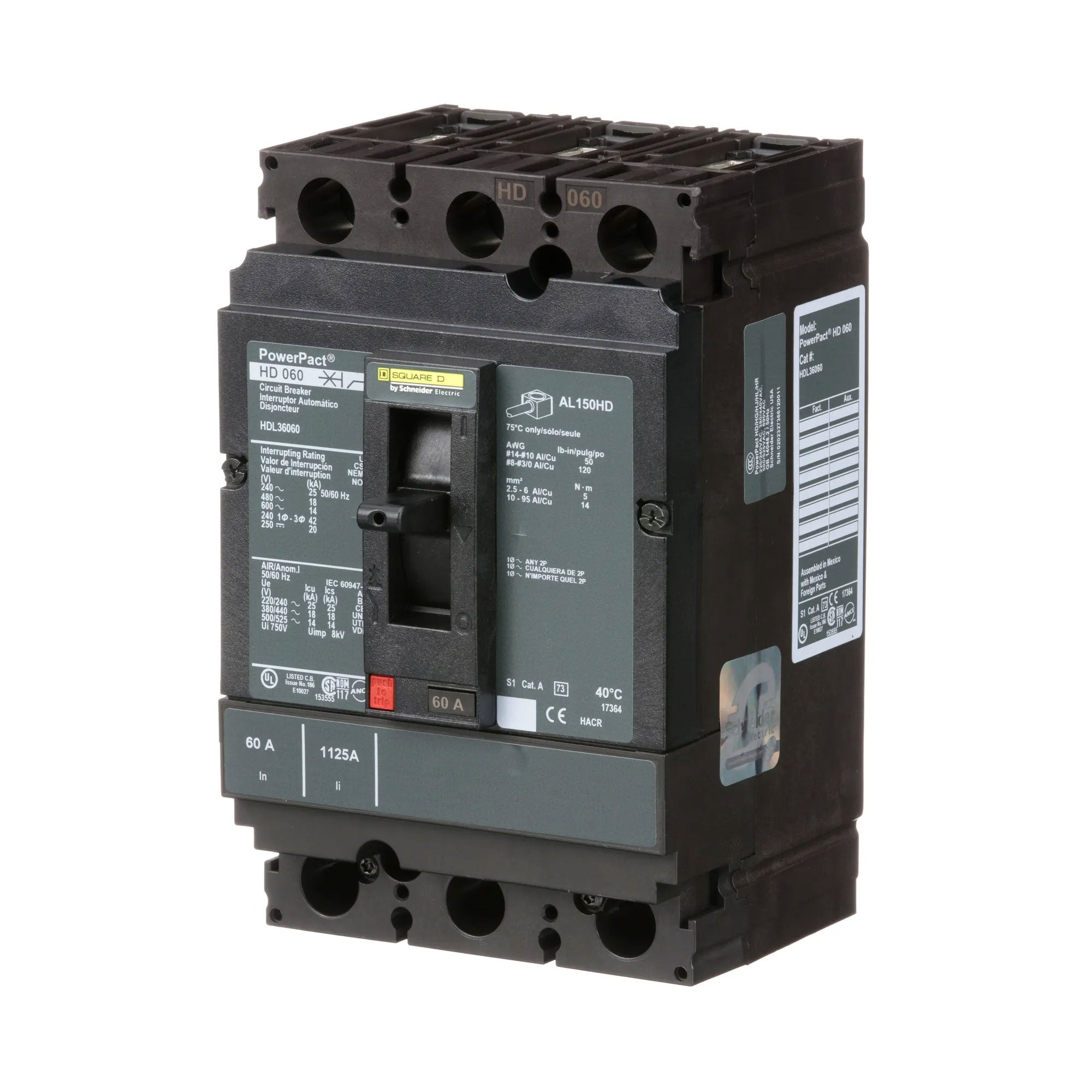 HDL36060 - Square D - Molded Case Circuit Breaker
