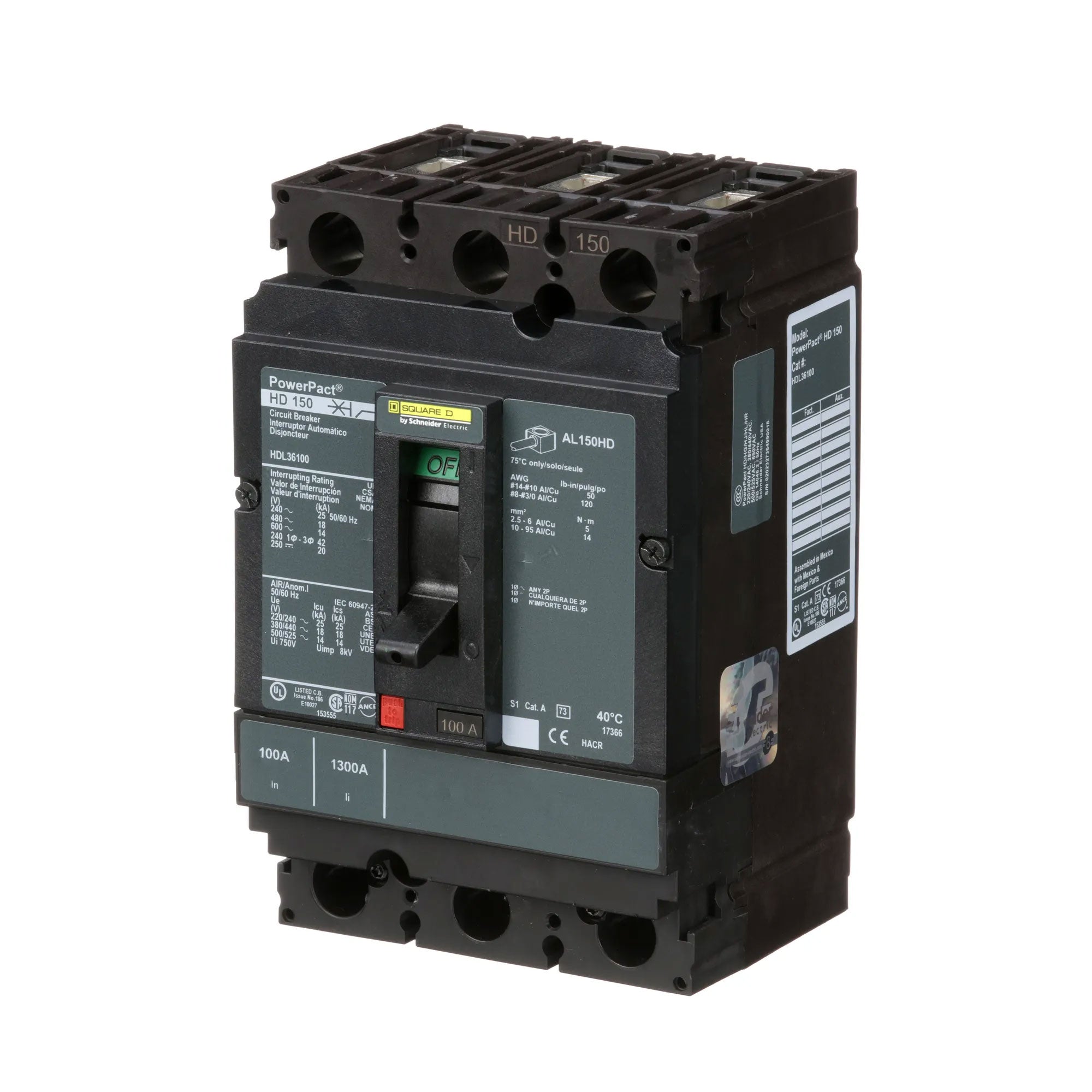 HDL36100 - Square D - Molded Case Circuit Breaker