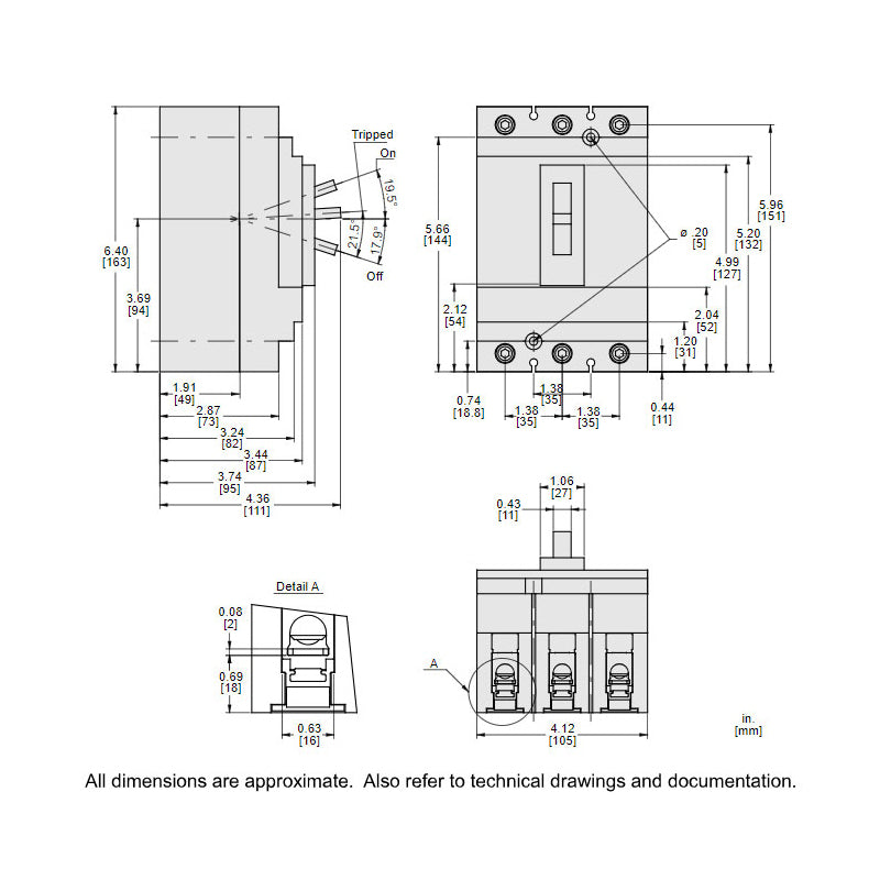 HDL36100 - Square D - Molded Case Circuit Breaker