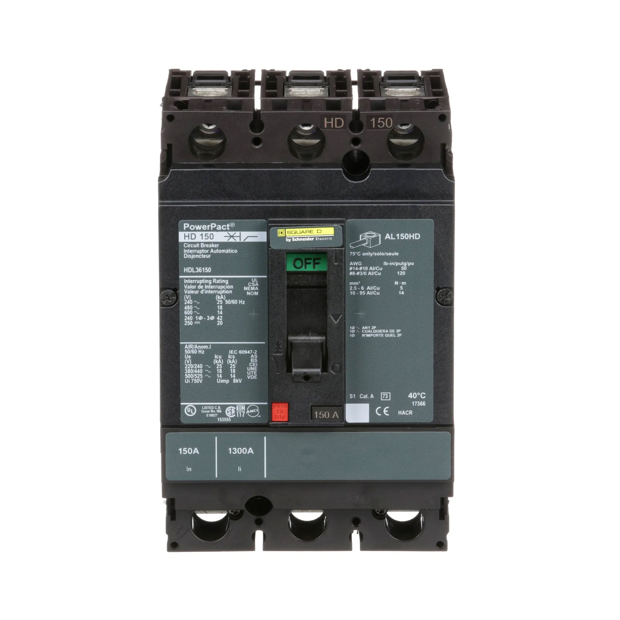 HDL36150 - Square D - Molded Case Circuit Breaker
