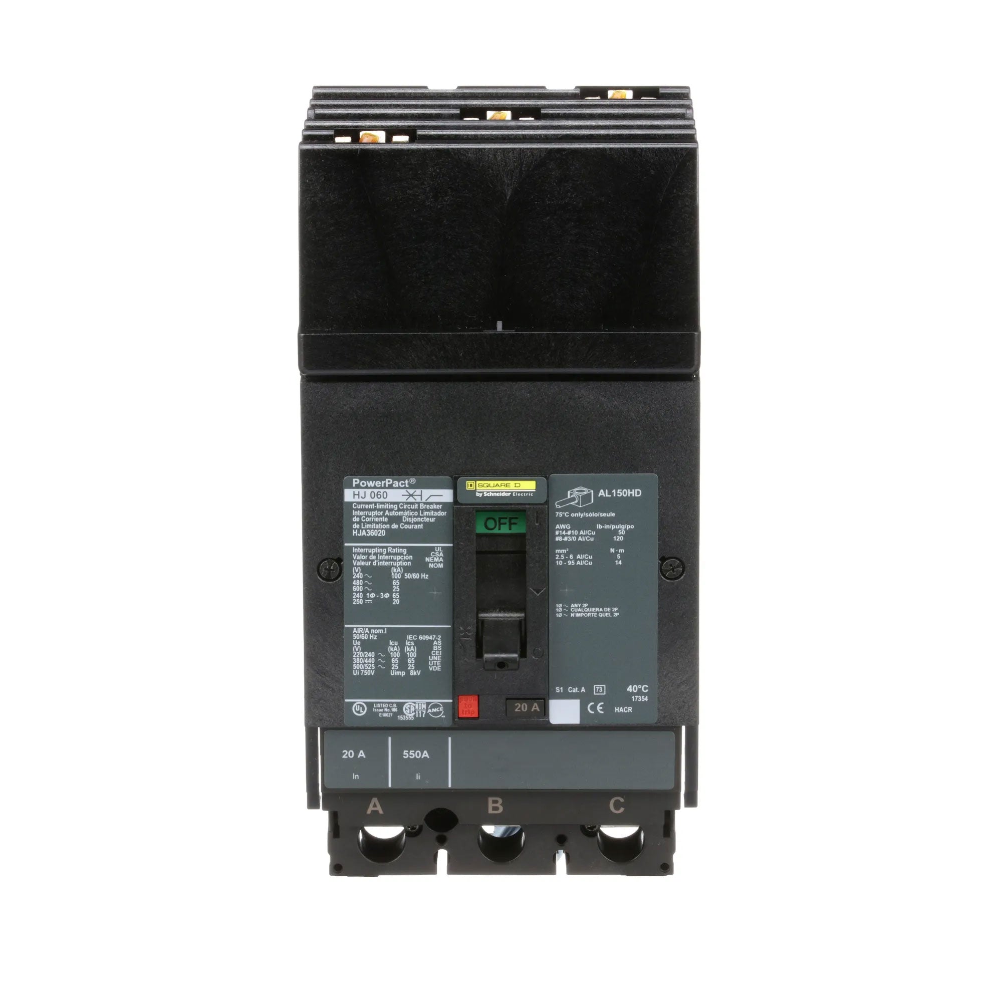 HJA36020 - Square D - Molded Case Circuit Breaker