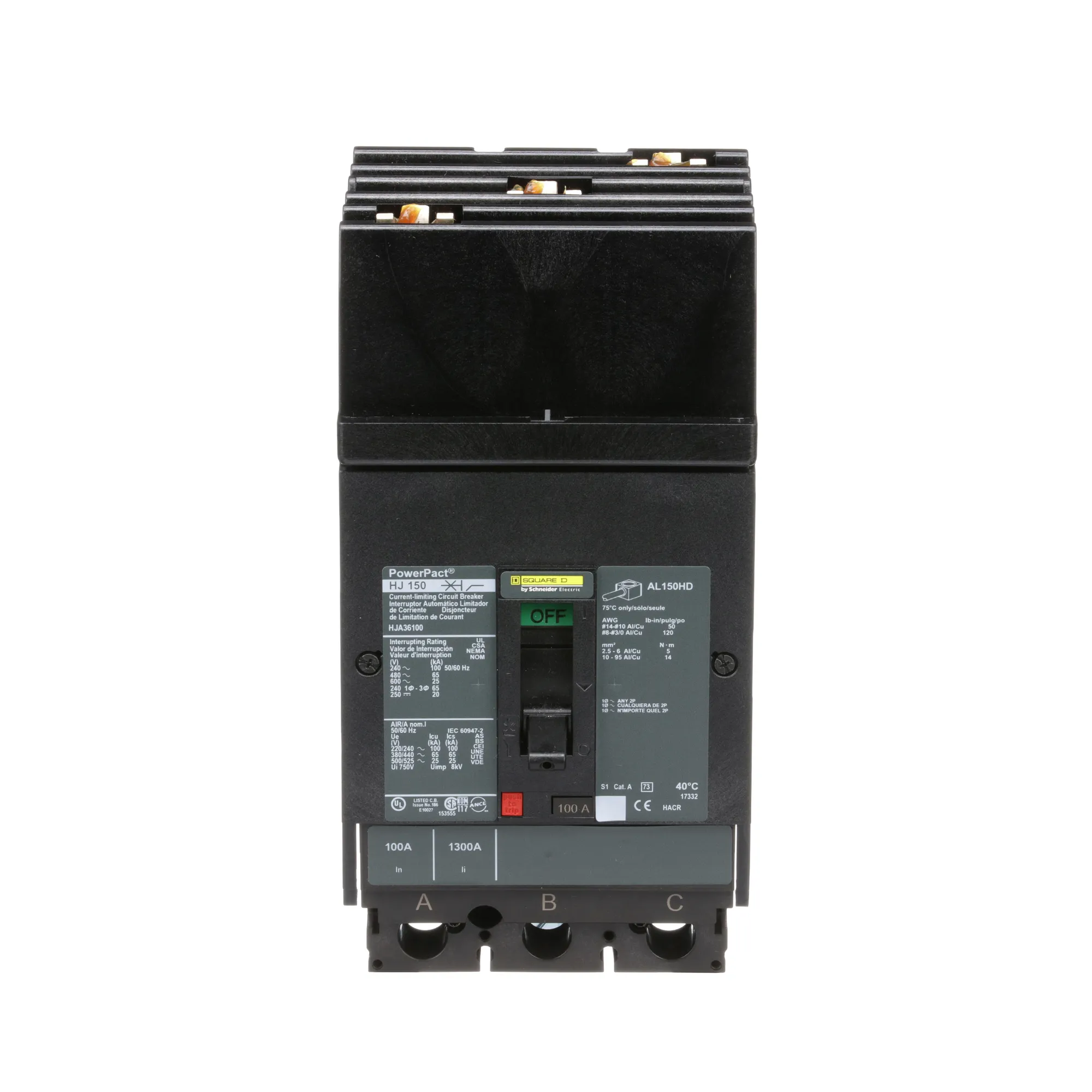 HJA36100 - Square D - Molded Case Circuit Breaker