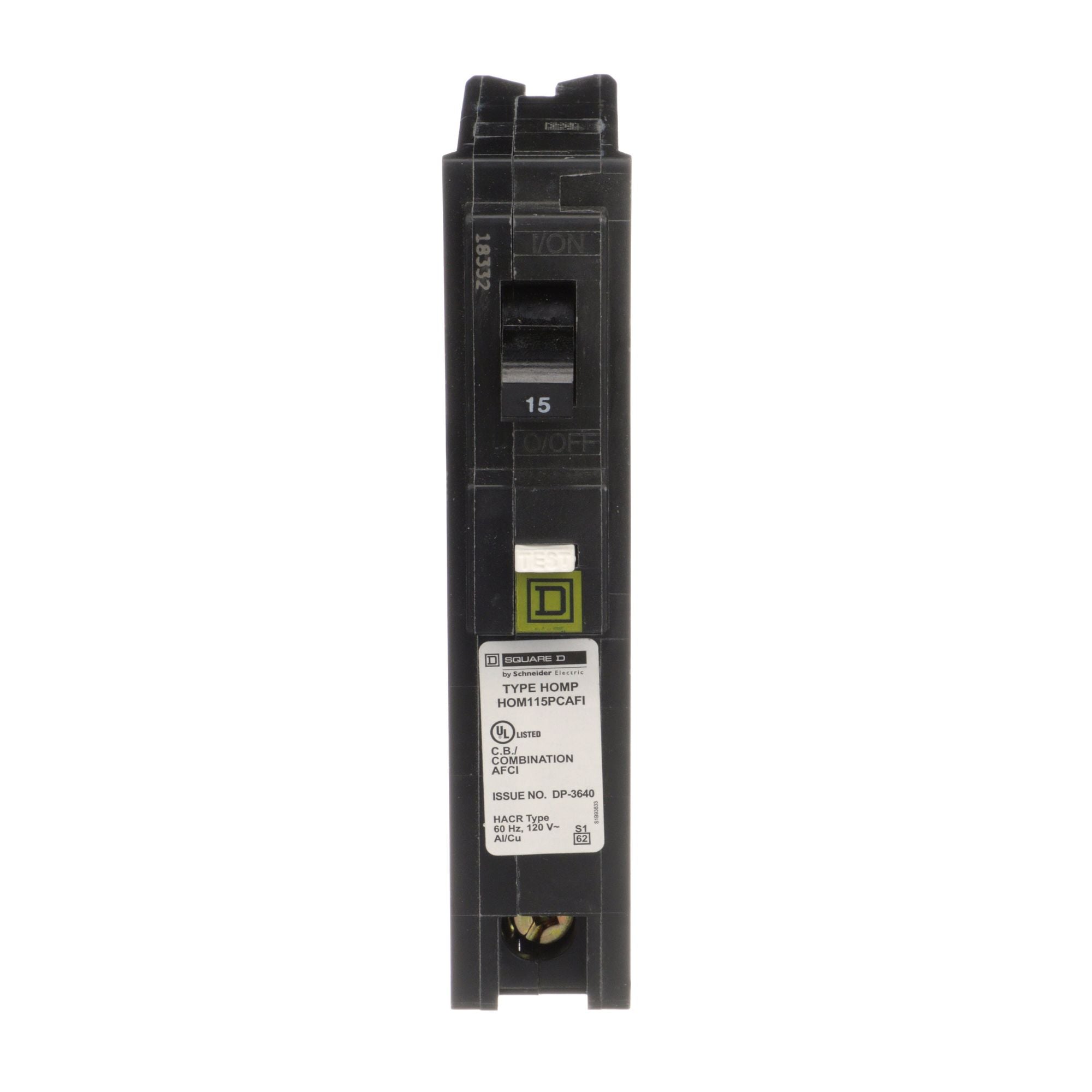 HOM115PCAFI - Square D Homeline - Arc Fault (AFCI) Circuit Breaker