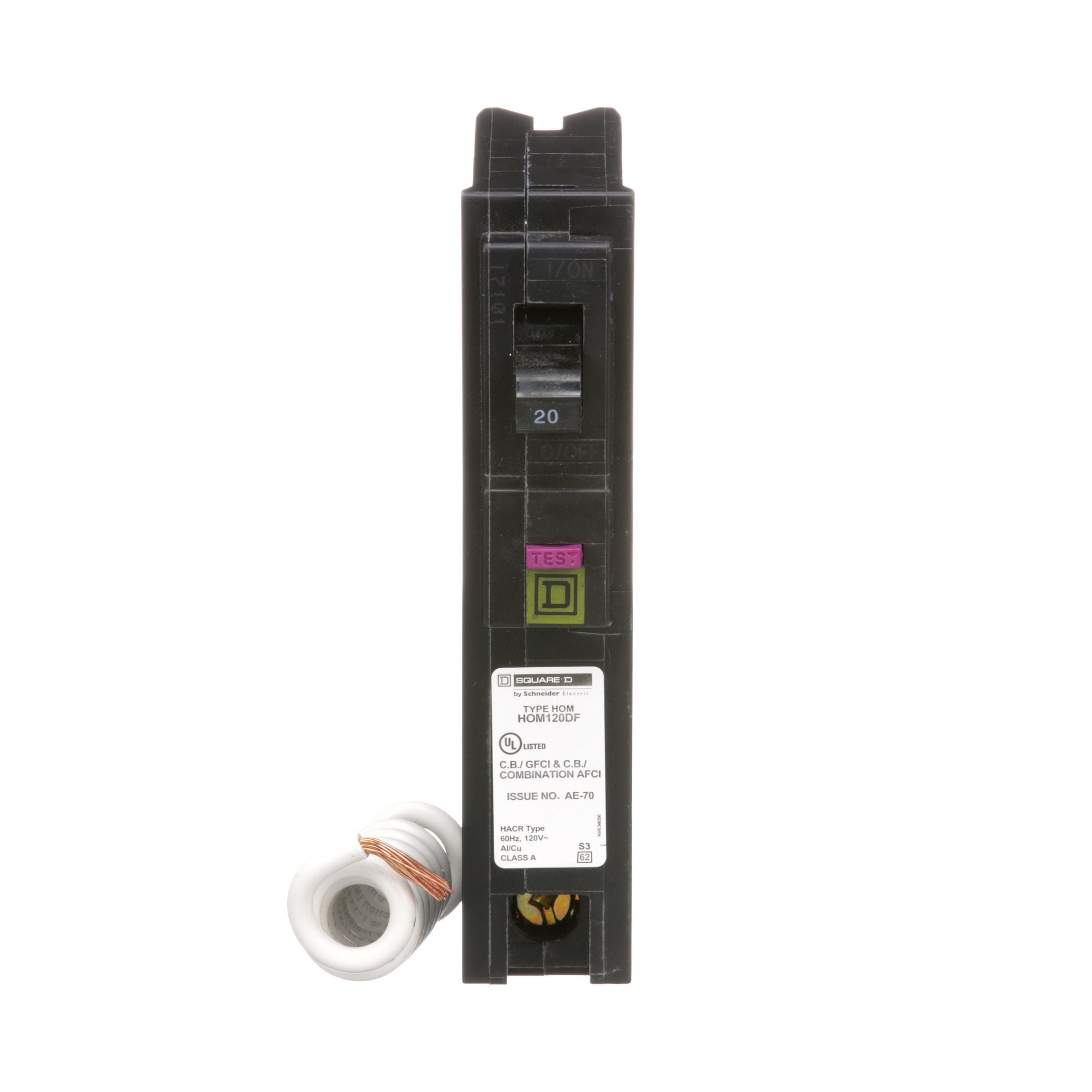 HOM120DF - Square D Homeline - Dual Function Circuit Breaker