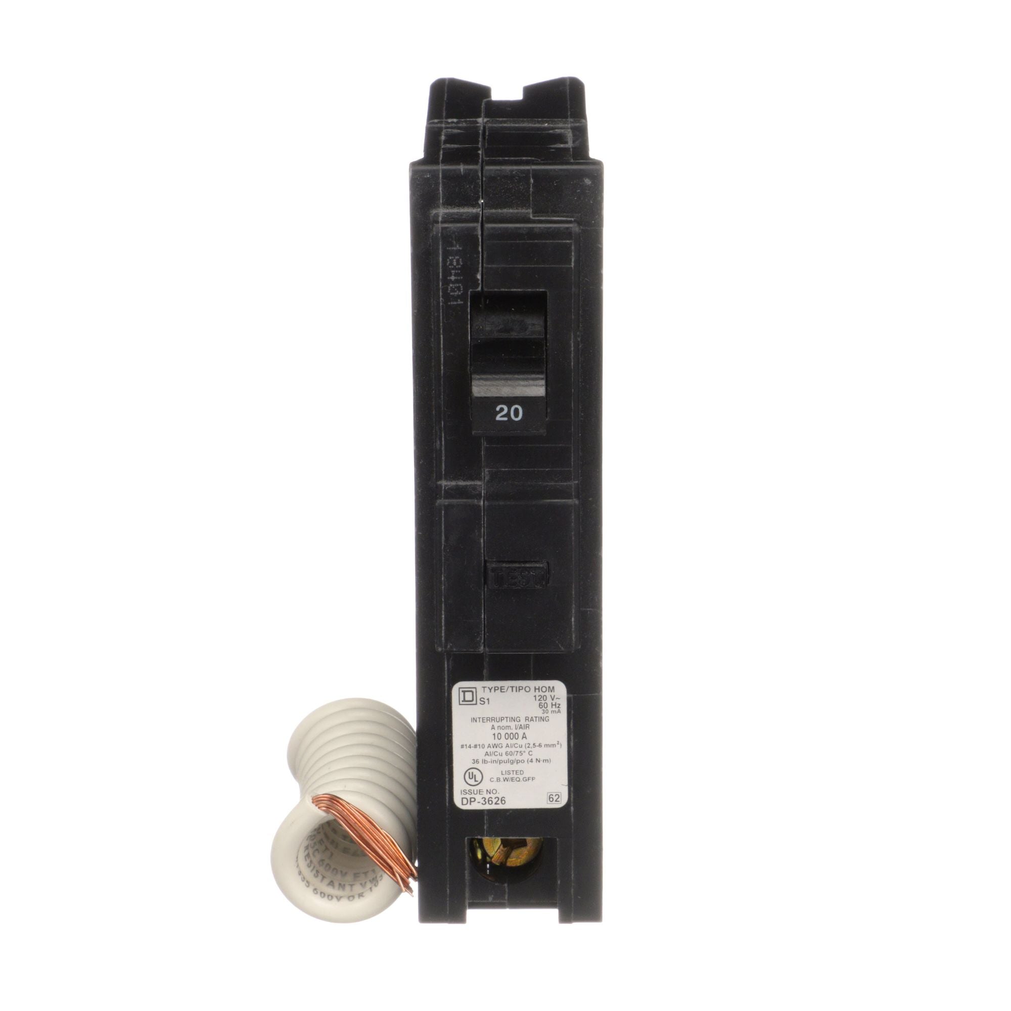 HOM120EPD - Square D - 20 Amp Molded Case Circuit Breaker