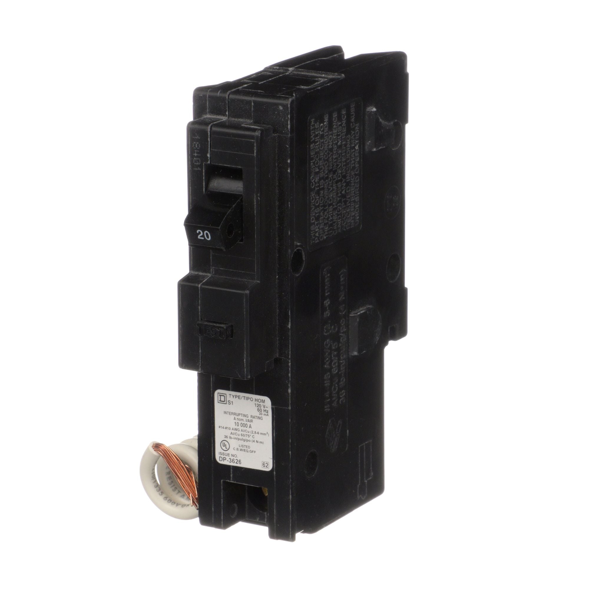 HOM120EPD - Square D - 20 Amp Molded Case Circuit Breaker
