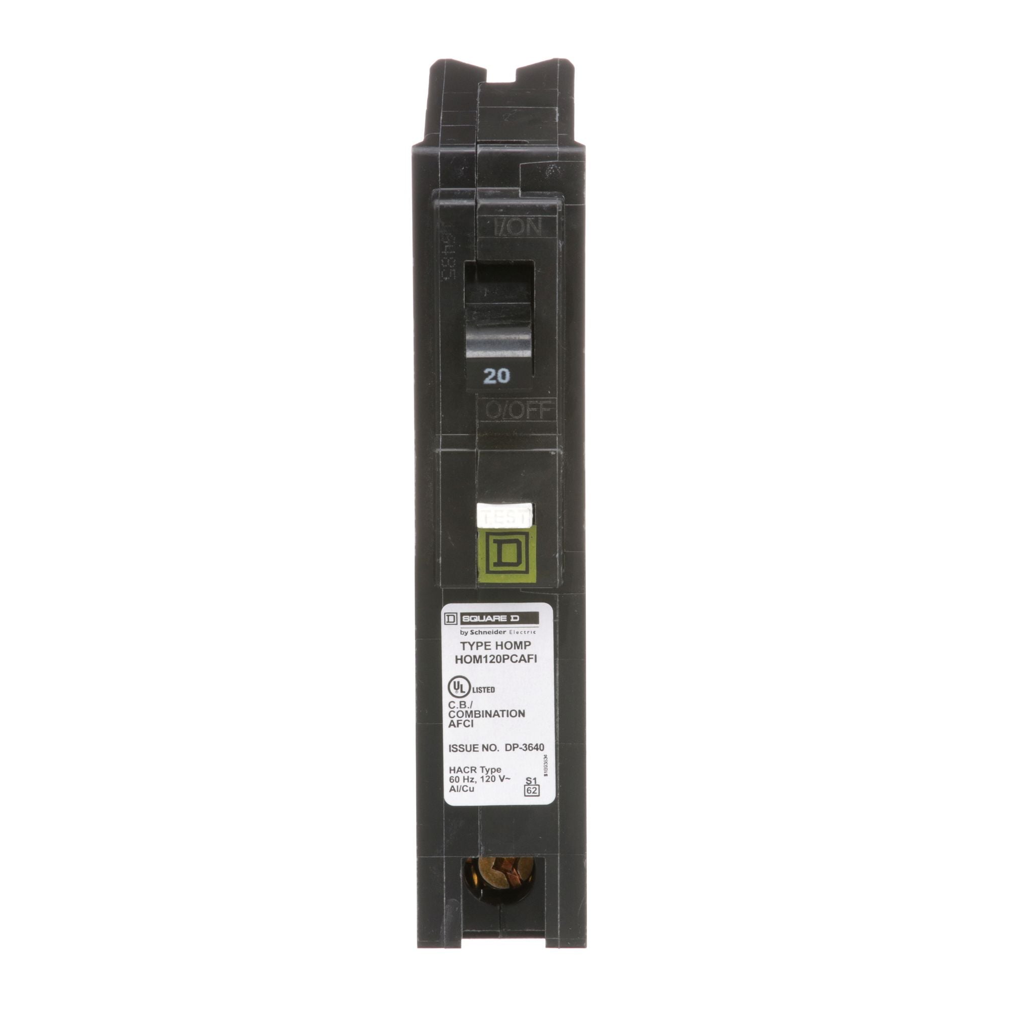 HOM120PCAFICP - Square D Homeline - Arc Fault (AFCI) Circuit Breaker