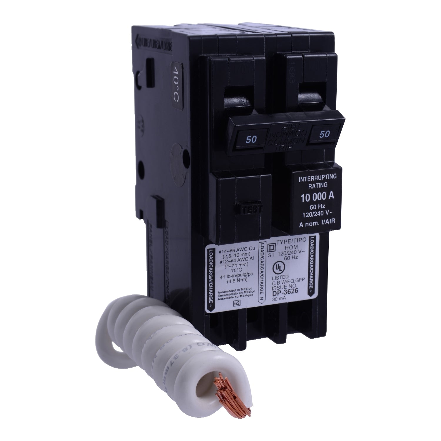 HOM250EPD - Square D - 50 Amp Molded Case Circuit Breaker