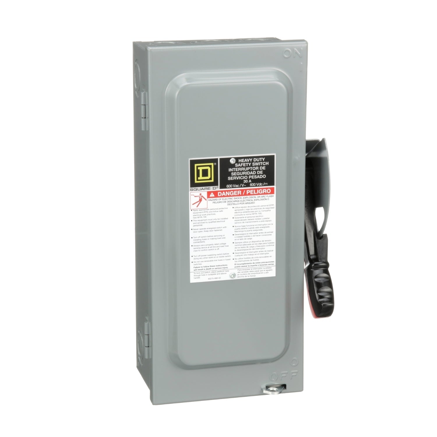 HU361 - Square D - 30 Amp Disconnect and Safety Switch