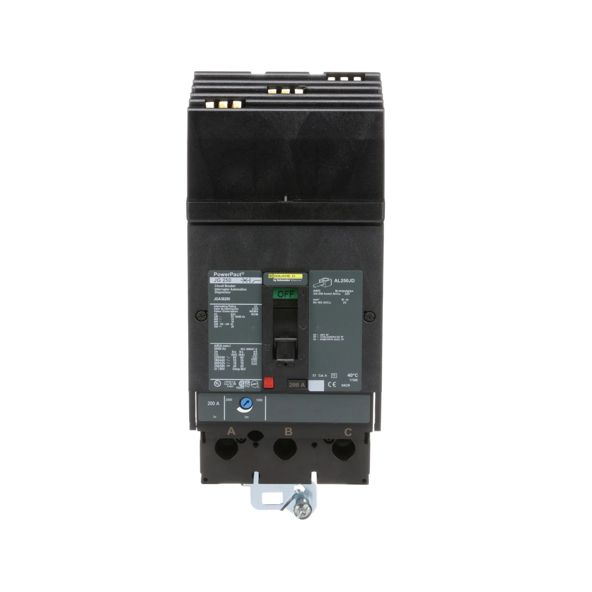 JGA36200 - Square D - Molded Case Circuit Breaker