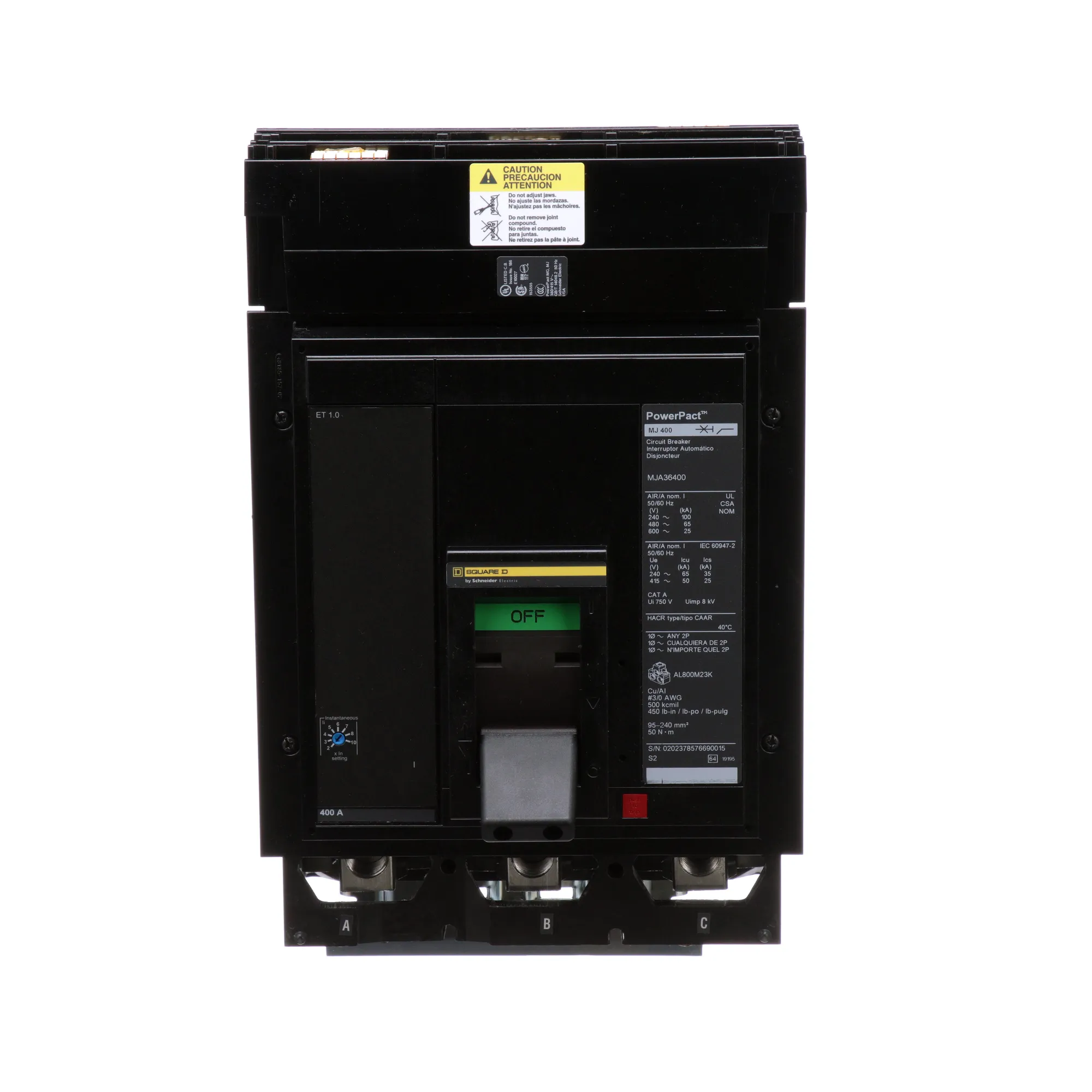 MJA36400 - Square D - Molded Case Circuit Breaker