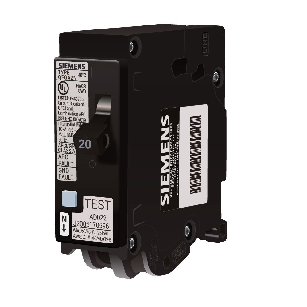 Q120DFN - Siemens - Dual Function Circuit Breaker