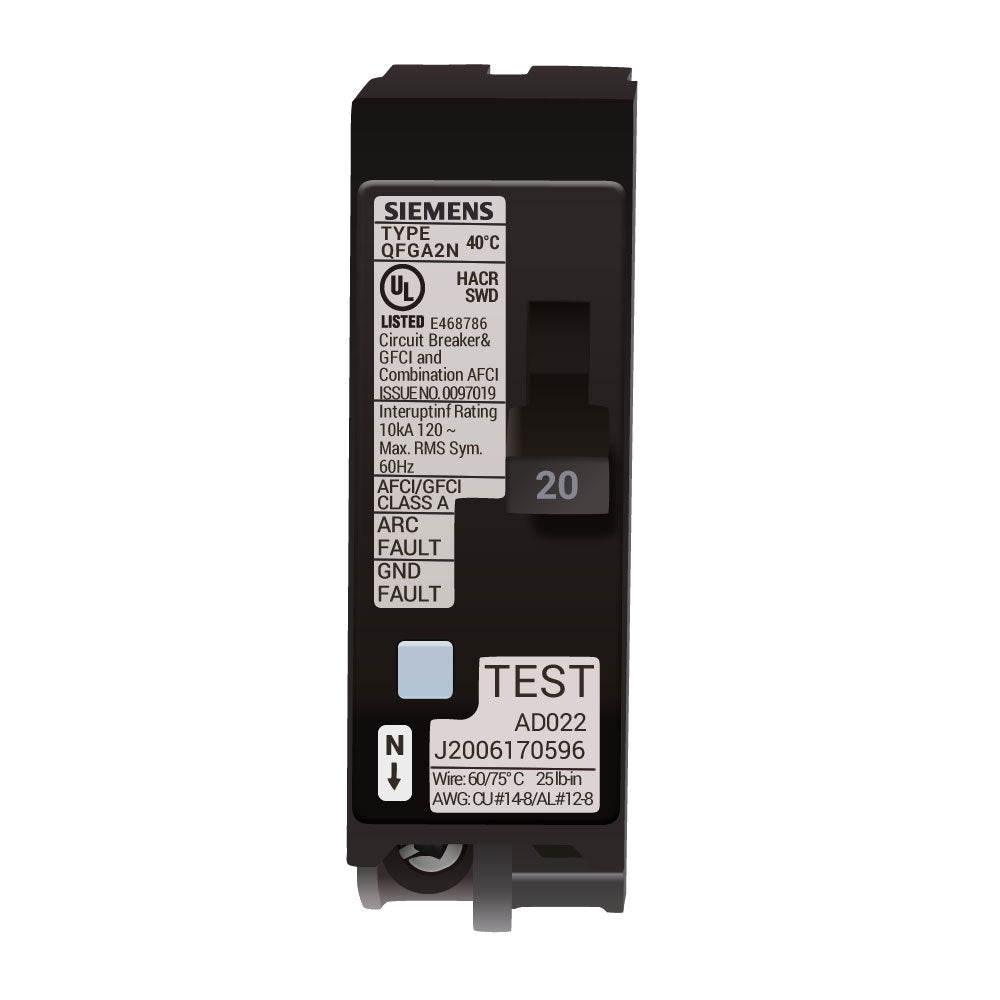 Q120DFN - Siemens - Dual Function Circuit Breaker