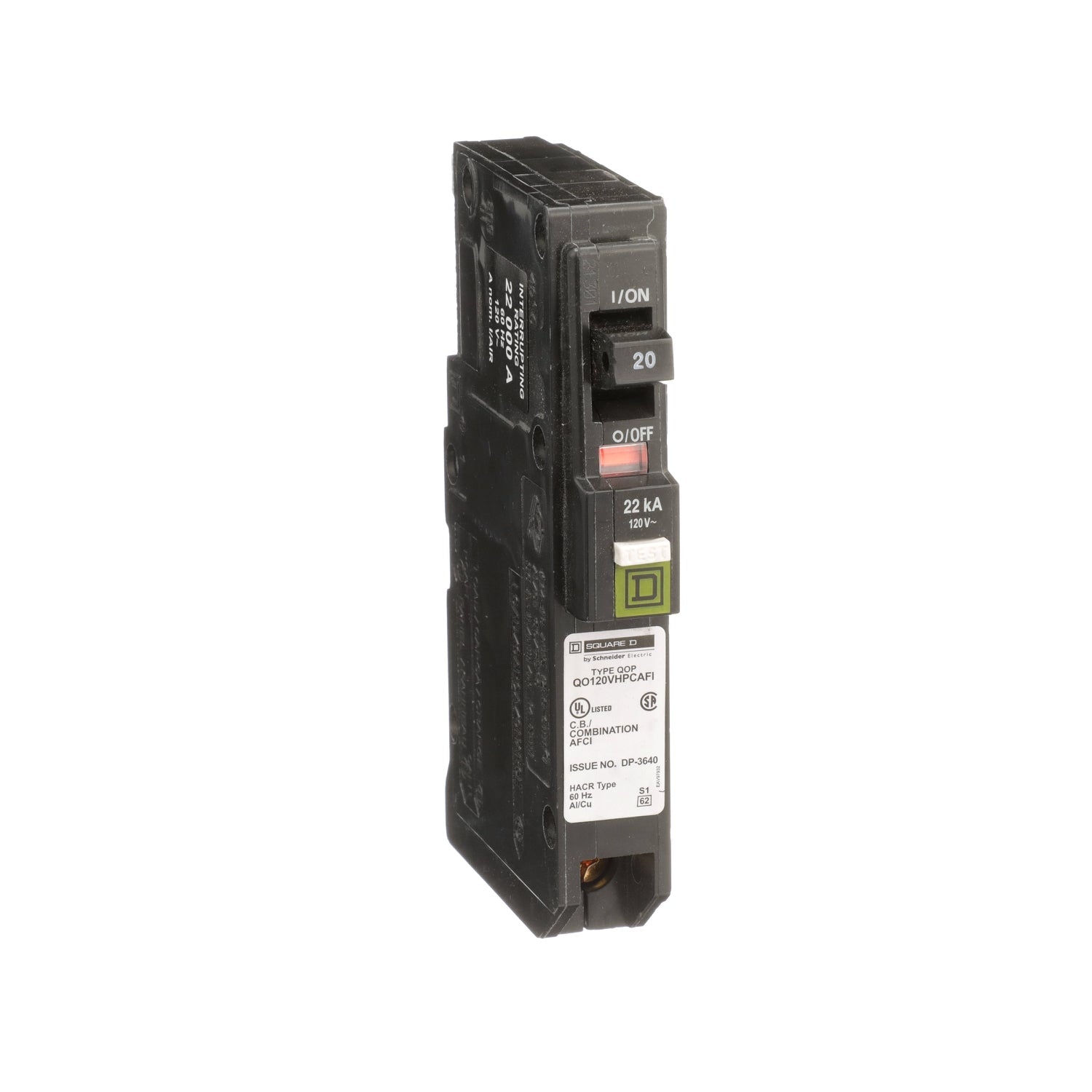 QO120VHPCAFI - Square D - 20 Amp Molded Case Circuit Breaker