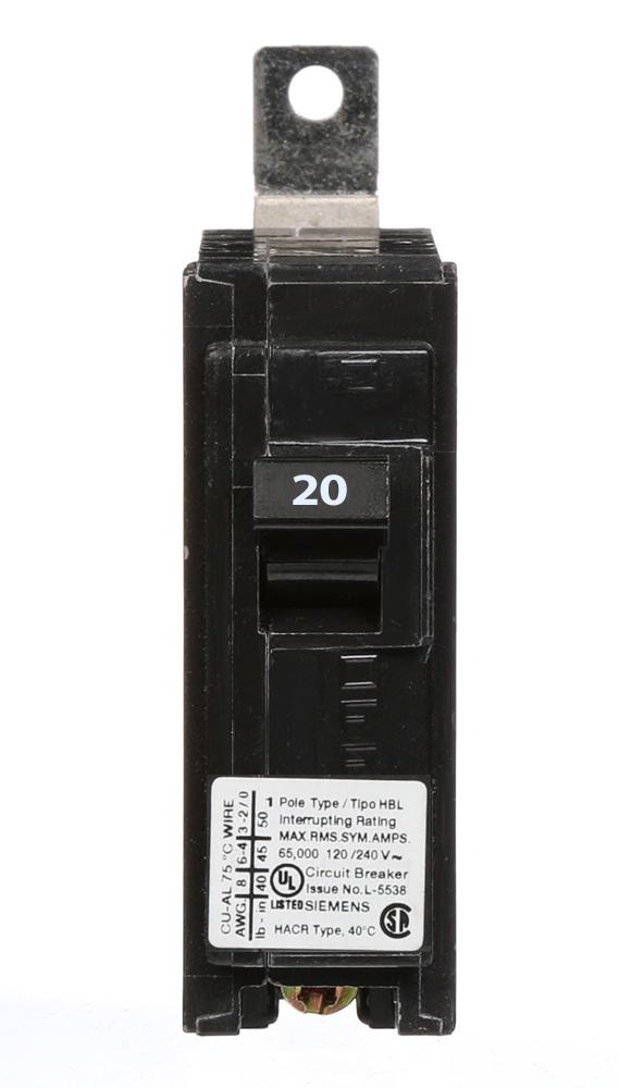 B120HH - Siemens - 20 Amp 22kA Circuit Breaker