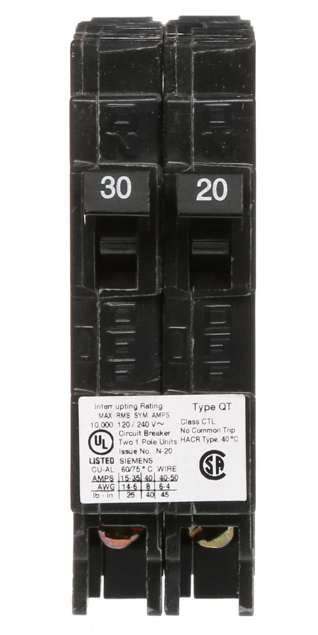 Q3020 - Siemens - Tandem Circuit Breaker