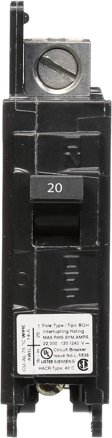 BQ1B020H - Siemens - 20 Amp Molded Case Circuit Breaker
