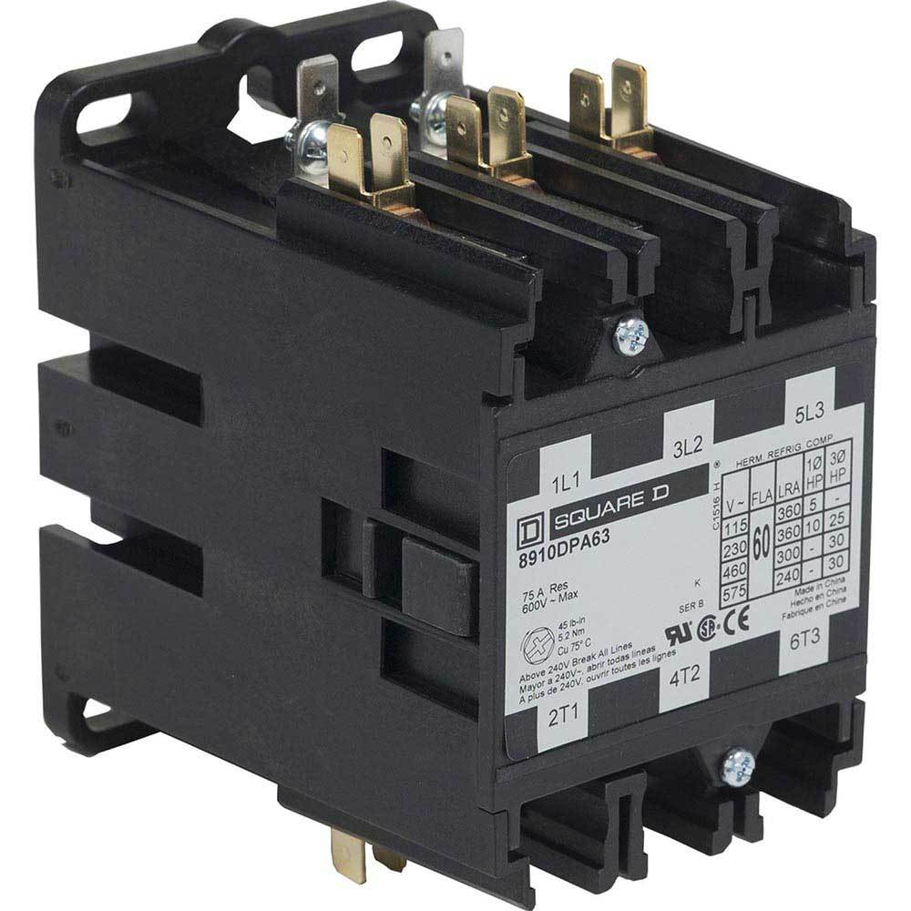 8910DPA63V09 - Square D - 60 Amp Definite Purpose Contactor
