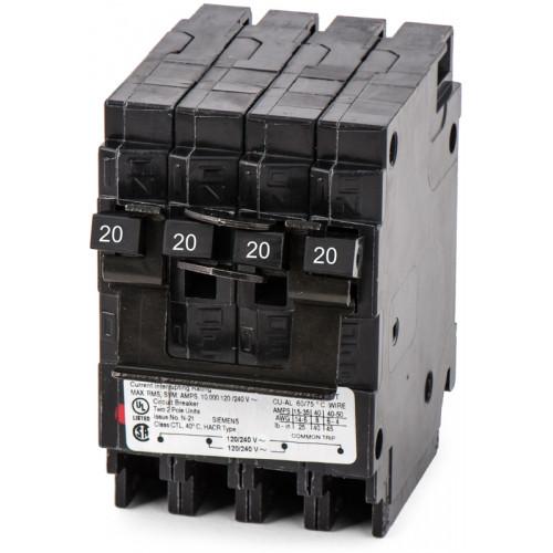 Q22020CT - Siemens - 20 Amp Quad Circuit Breaker