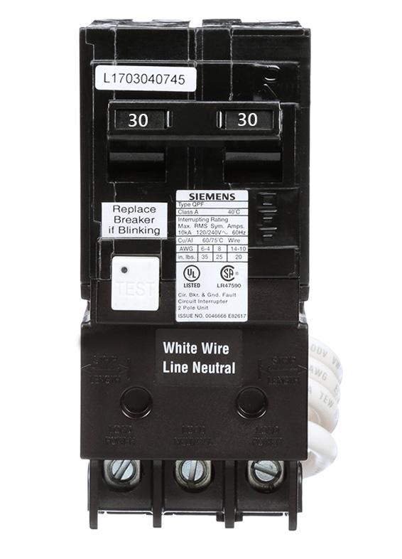 QF230A - Siemens - 30 Amp GFCI Circuit Breaker