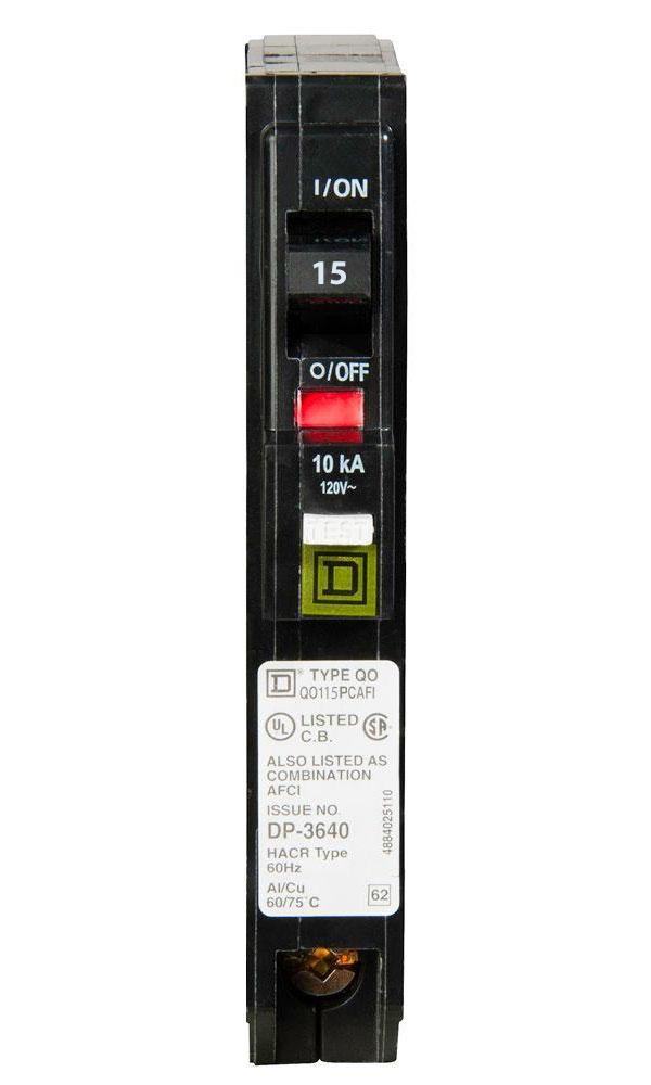 QO115PAF - Square D - Arc Fault (AFCI) Breaker