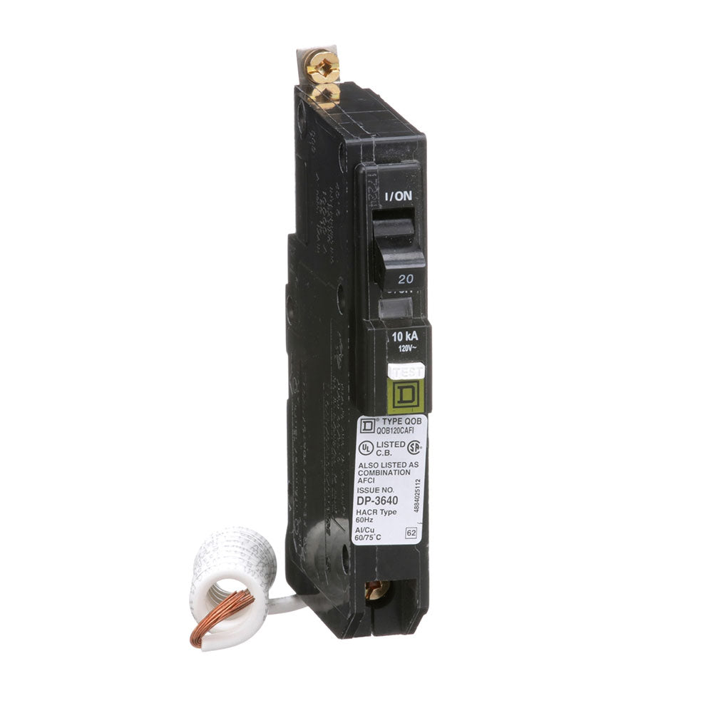 QOB120CAFI - Square D - 20 Amp AFCI Circuit Breaker