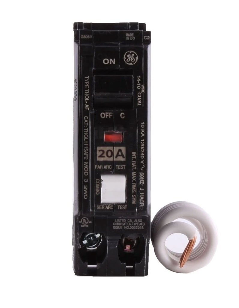 THQL1120AF2 - GE - 20 Amp Arc Fault (AFCI) Circuit Breaker